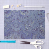 Blue Marble Agate Swirl Stone Peacock Gift Tissue Tissuepapier (Craft)