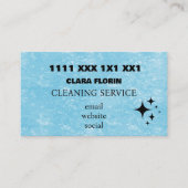 Blue Marble Cleaning Service Visitekaartje (Voorkant)