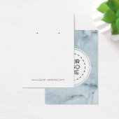 Blue Marble Earring Display Card Visitekaartje (Bureau)