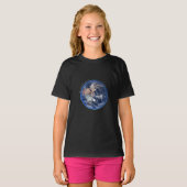 Blue Marble Earth, 2014 Satelliet Photography Girl T-shirt (Voorkant volledig)
