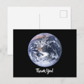 Blue Marble Earth Dank je Briefkaart (Voorkant / Achterkant)