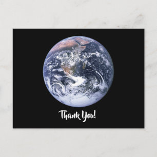 Blue Marble Earth Dank je Briefkaart