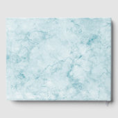 Blue Marble Gepersonaliseerde Baby Boy Shower Gues Gastenboek (Achterkant)