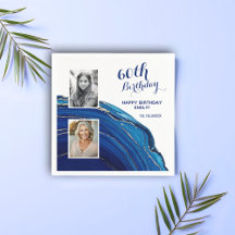 Blue Marble Glitter 2 Foto Verjaardagsfeest