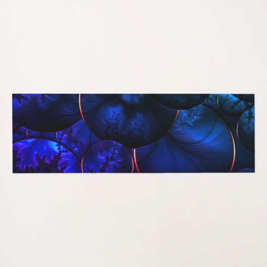 Blue Marble Glitter Yoga Mat (Achterkant (horizontaal))