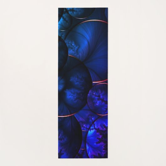 Blue Marble Glitter Yoga Mat (Achterkant)