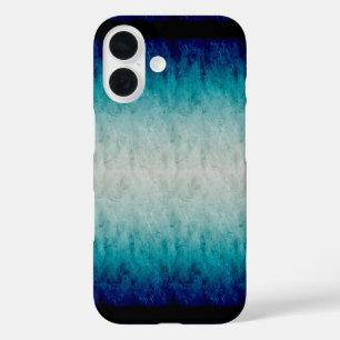 Blue Marble Gradient Design Reflected iPhone 16 Hoesje