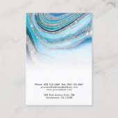 Blue Marble Logo Ketting Bracelet Display Card Visitekaartje (Achterkant)