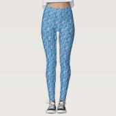 Blue Marble Look Leggings (Voorkant)