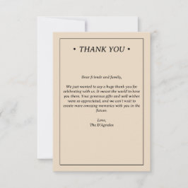 Blue Marble Modern Coastal Wedding Bedankkaart