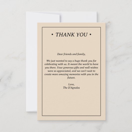 Blue Marble Modern Coastal Wedding Bedankkaart (Voorkant)