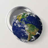 Blue Marble_Mundo Profundo Ronde Button 7,6 Cm (Voorkant /achterkant)