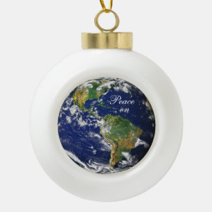 Blue Marble_Peace on Earth Keramische Bal Ornament