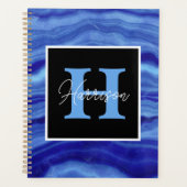 Blue Marble Personalised Monogram Name Planner (Voorkant)