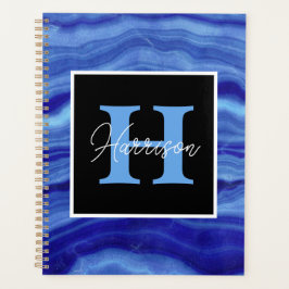 Blue Marble Personalised Monogram Name Planner