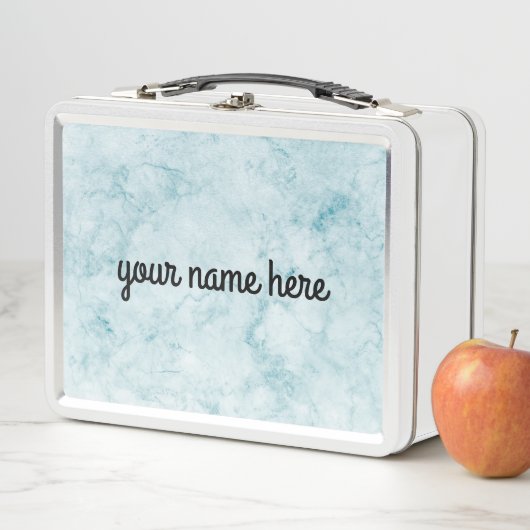 Blue Marble Personalized Lunch Box (In situ)