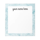 Blue Marble Personalized Notitieblok (Voorkant)