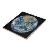 Blue Marble Planet Earth Noord-Amerika Tegeltje (Zijkant)