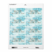 Blue Marble Return-adreslabel Etiket (Full Sheet)