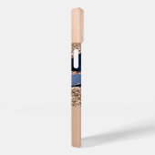 Blue Marble Roos Gold Glitter Name Case-Mate iPhone Case (Achterkant / Rechts)