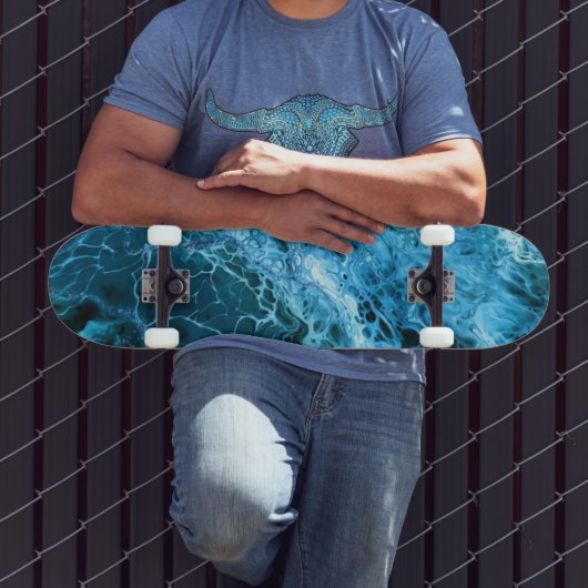 Blue Marble Splash Persoonlijk Skateboard (Buiten 3)