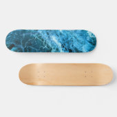 Blue Marble Splash Persoonlijk Skateboard (Horizontaal)