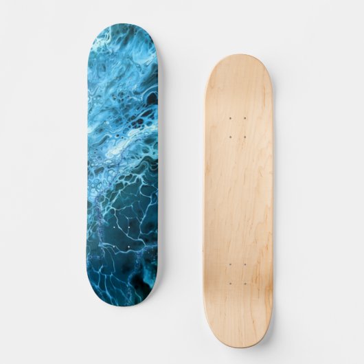 Blue Marble Splash Persoonlijk Skateboard (Voorkant)