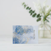Blue Marble Store Earring Display Card Visitekaartje (Staand voorkant)