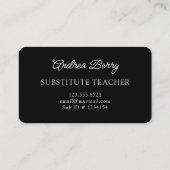 Blue Marble Swirls Personalized Visitekaartje (Achterkant)