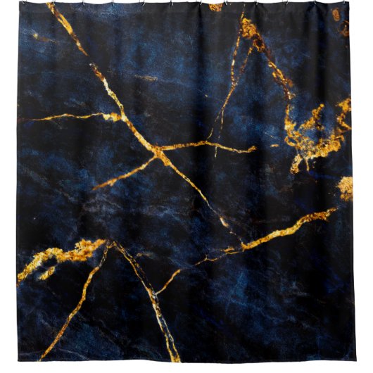 Blue marble texture background, Italian marble sla Douchegordijn (Voorkant)