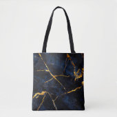 Blue marble texture background, Italian marble sla Tote Bag (Voorkant)