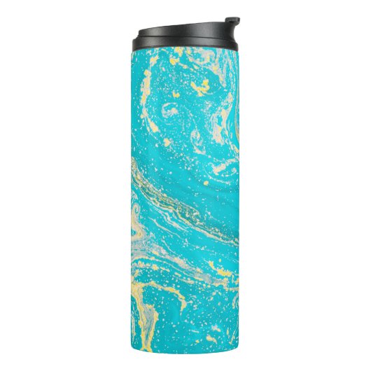 Blue Marble Thermal Tumbler Thermosbeker (Gedraaid links)