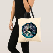 Blue Marble World Peace Photo Art Tote Bag (Voorkant (product))