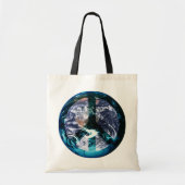 Blue Marble World Peace Photo Art Tote Bag (Voorkant)