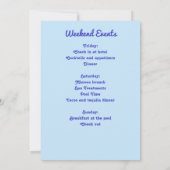 Blue Margarita Bachelorette Fiesta Party Kaart (Achterkant)