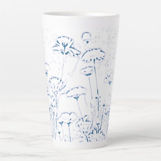 Blue Marigold Latte mok (Voorkant)