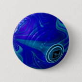 Blue Marked Lawn Bowl, Button badge (Voorkant)