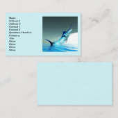 Blue Marlin Breaching Visitekaartje (Voorkant / Achterkant)