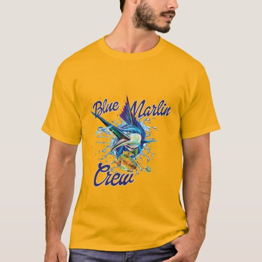Blue Marlin Crew T-shirt (Voorkant)