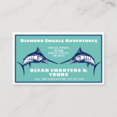 Blue Marlin Design Ocean Charter Visitekaartje (Voorkant)