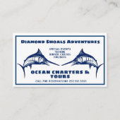 Blue Marlin Design Ocean Charter Visitekaartje (Voorkant)