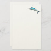Blue Marlin Game Fish Briefpapier (Voorkant / Achterkant)