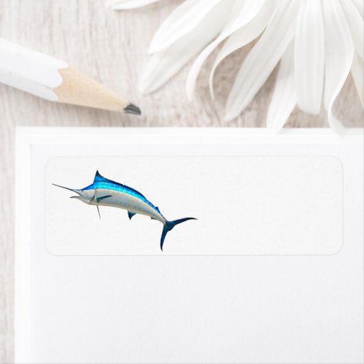 Blue Marlin Game Fish Etiket (Insitu)