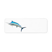 Blue Marlin Game Fish Etiket (Voorkant)