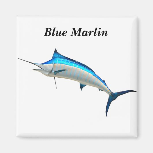 Blue Marlin Game Fish Magneet (Voorkant)