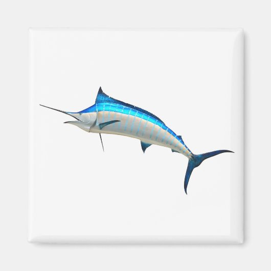 Blue Marlin Game Fish Magneet (Voorkant)