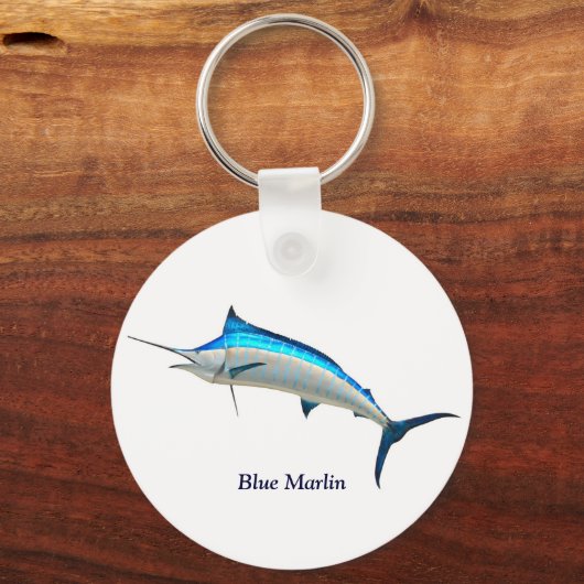 Blue Marlin Game Fish Sleutelhanger (Voorkant)