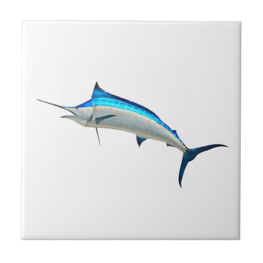 Blue Marlin Game Fish Tegeltje (Voorkant)