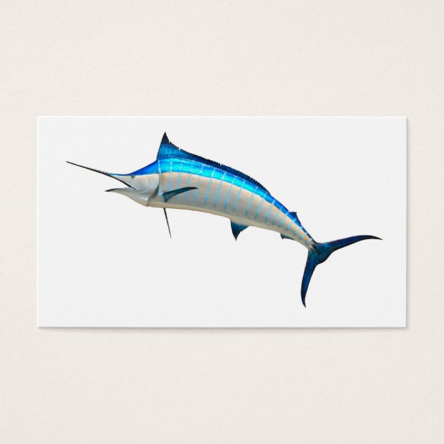 Blue Marlin Game Fish Visitekaartjes (Voorkant)