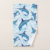 Blue Marlin Jumping out of Ocean Bad Handdoek (Handdoek)